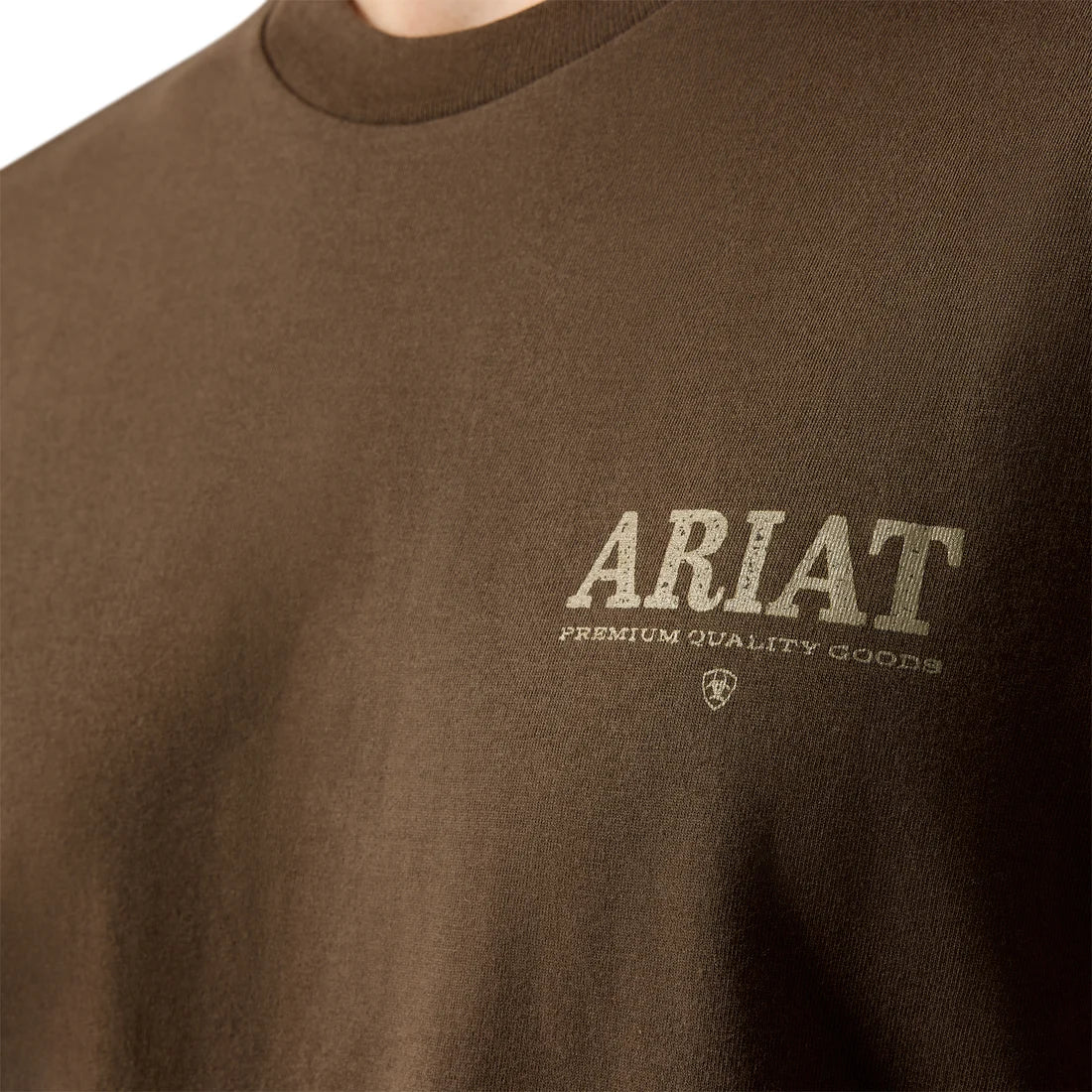 10080633 ARIAT MEN'S MOUNTAIN BULL TURKISH COFFE T'SHIRT