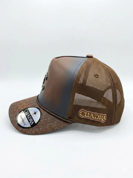 CP014 GORRA CUADRA CAIMAN BROWN