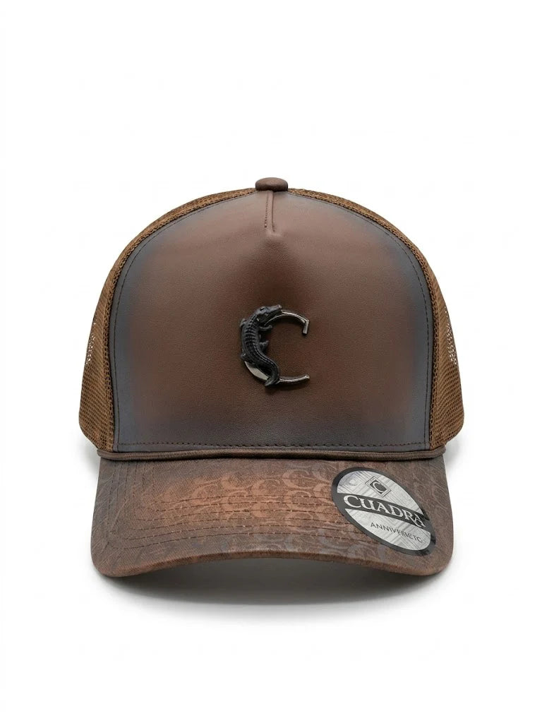 CP014 GORRA CUADRA CAIMAN BROWN