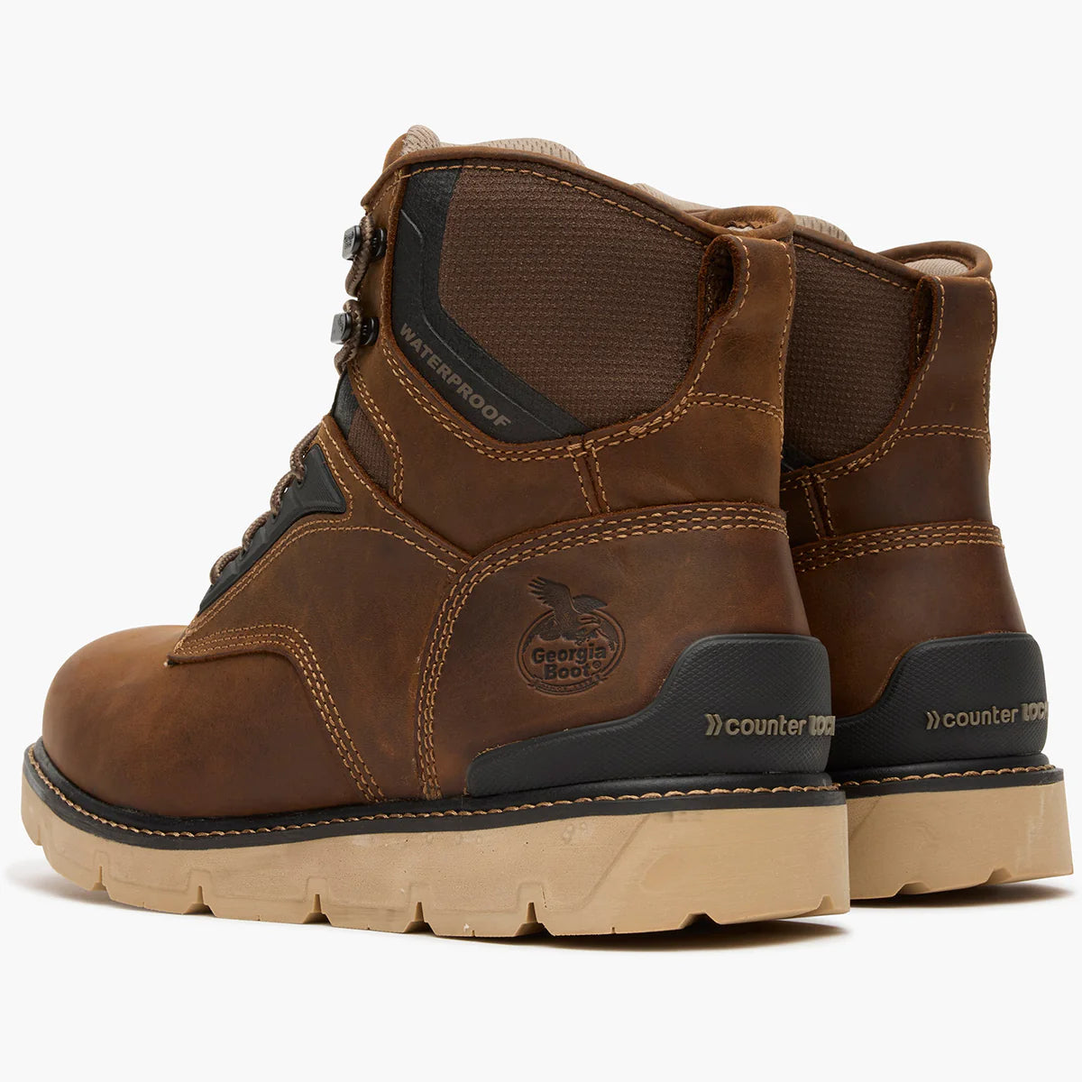 GB00713 GEORGIA BOOT CARBON FLEX WEDGE 6" CARBON TOE WORK BOOT