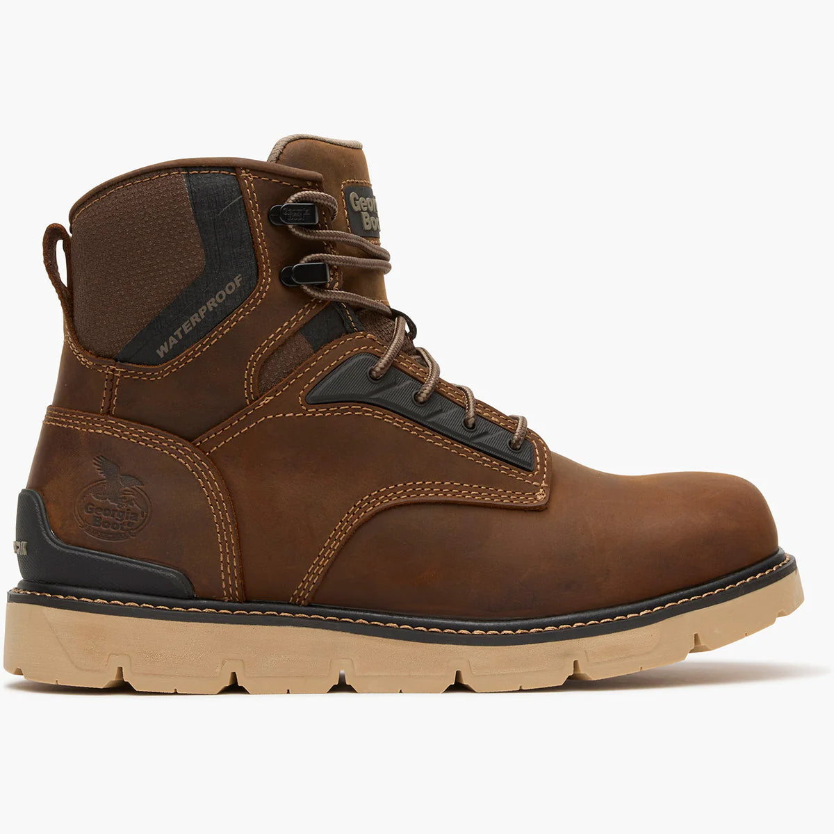 GB00713 GEORGIA BOOT CARBON FLEX WEDGE 6" CARBON TOE WORK BOOT