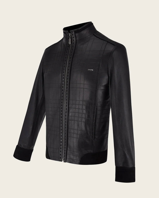 JC159 CUADRA BLACK MANDARIN NECK JACKET