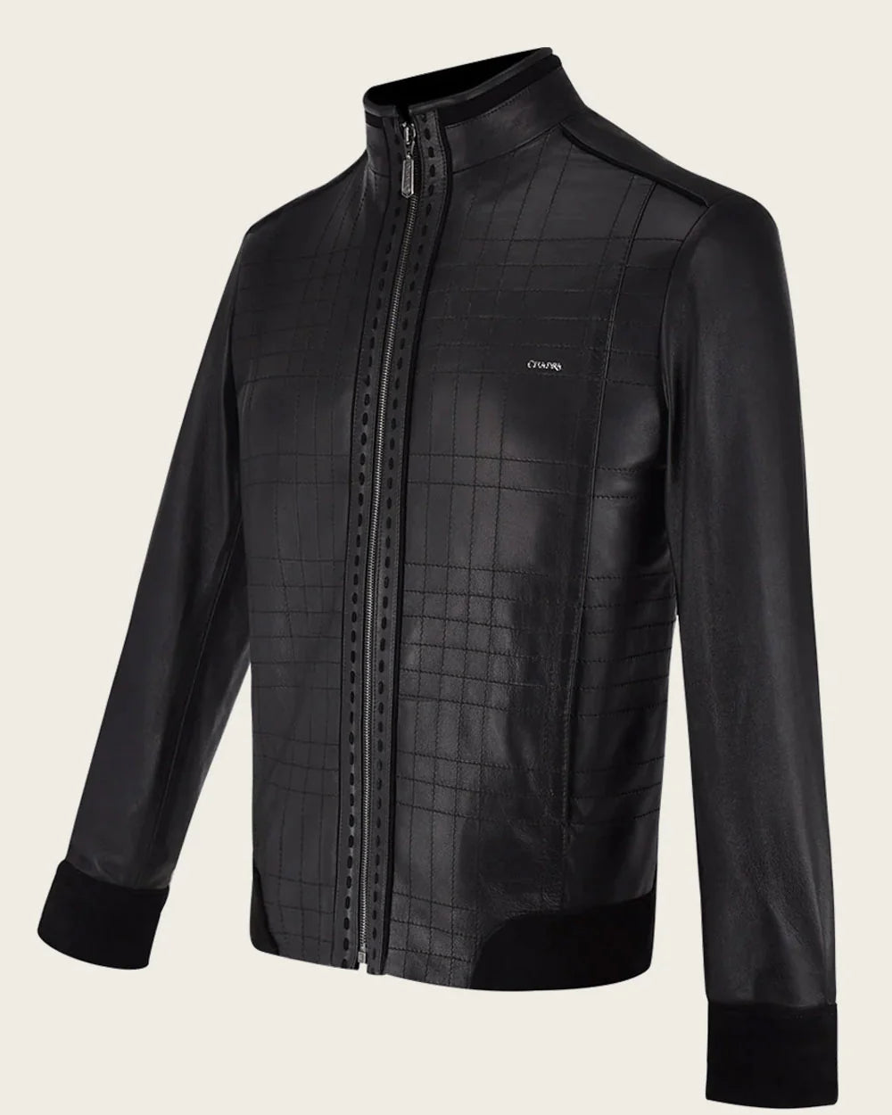 JC159 CUADRA BLACK MANDARIN NECK JACKET