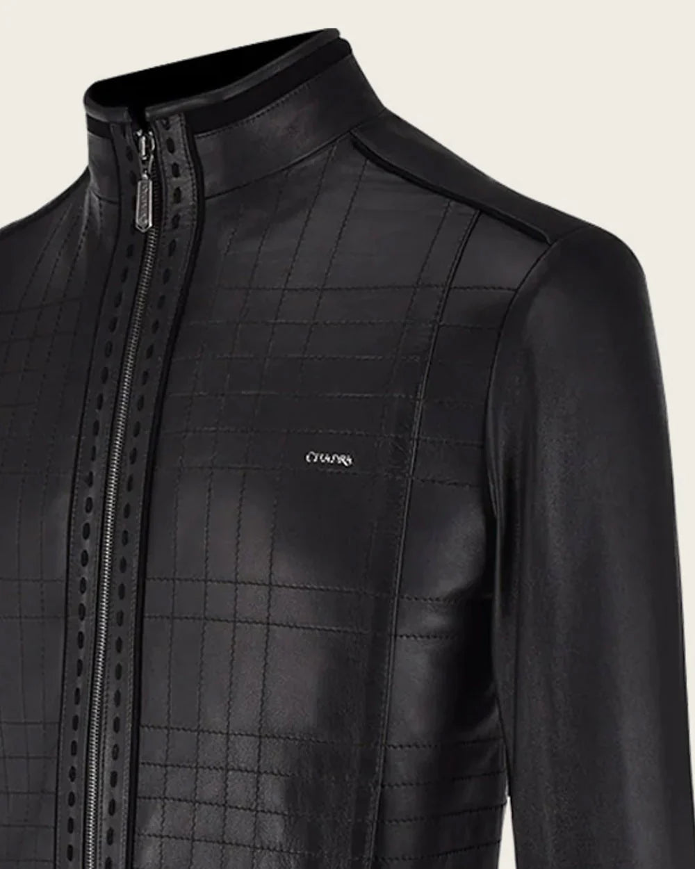 JC159 CUADRA BLACK MANDARIN NECK JACKET
