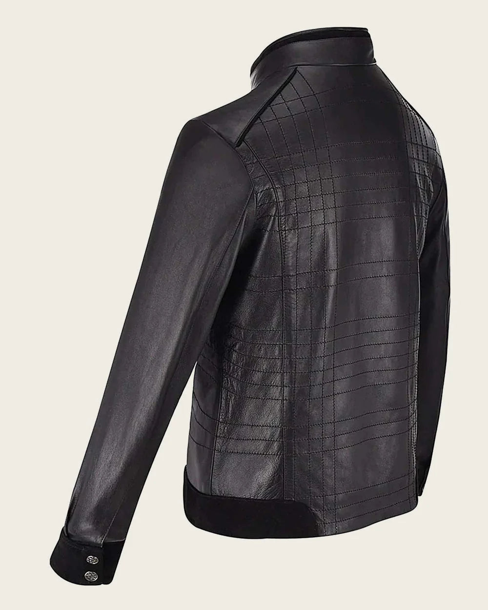 JC159 CUADRA BLACK MANDARIN NECK JACKET
