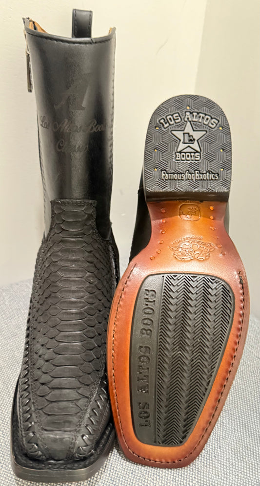 57BFPN5705 PYTHON NUBUCK BLACK BOTIN