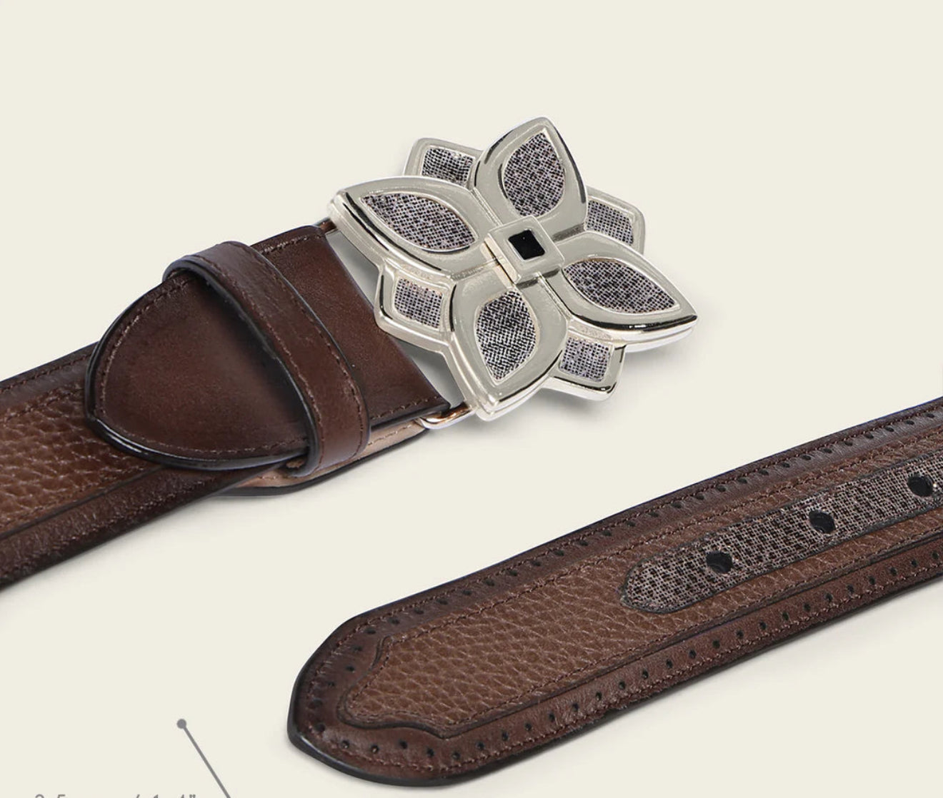 BC419 BELT CARUNGA MACCHIA TOKYO BROWN KARUNG CUADRA