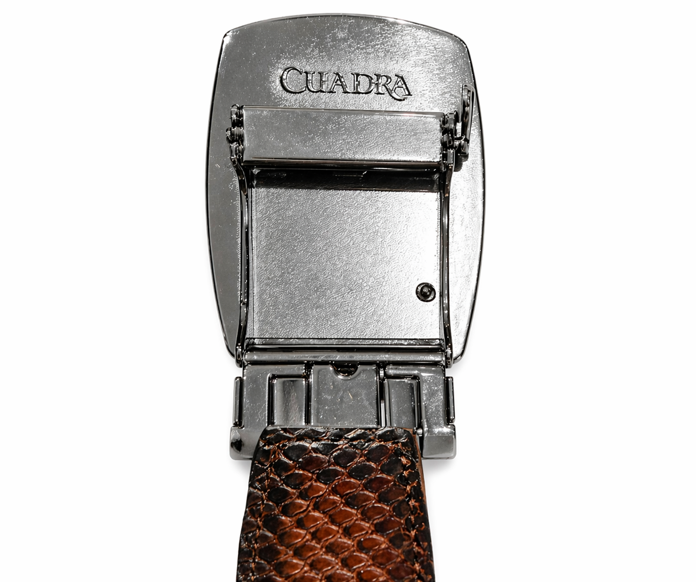 BC498 CUADRA BROWN PYTHON WOVEN BELT