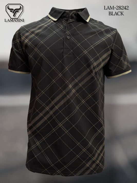 LAM28242 BLACK SHORT SLEEVED SHIRT