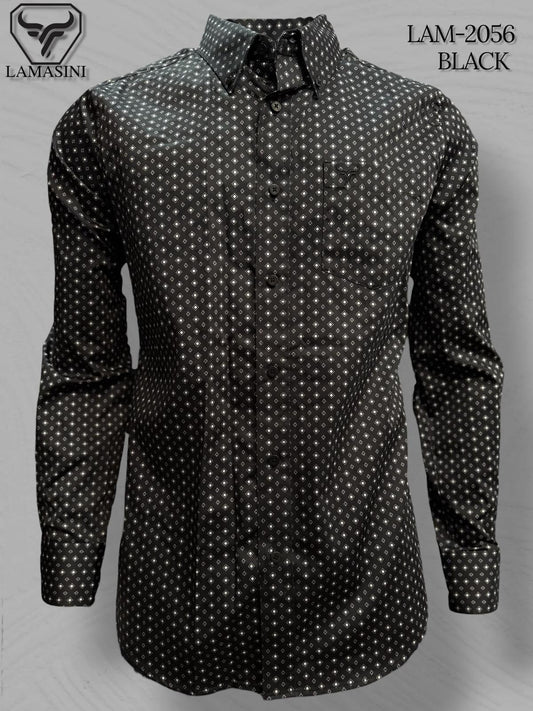LAM2056 LONG-SLEEVED SHIRT BLACK