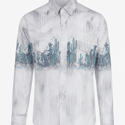 AFL10226 SHIRT WHITE MODERN FIT PANORAMIC PLAT