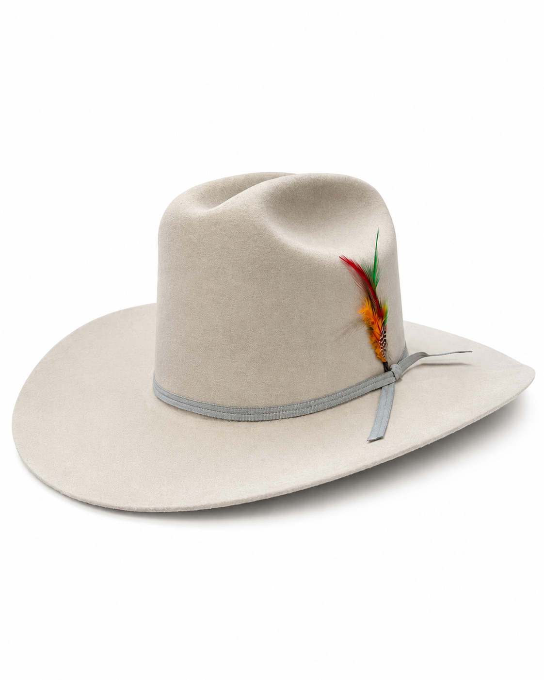 3X BROWNSVILLE GRAY WOOL FELT HAT