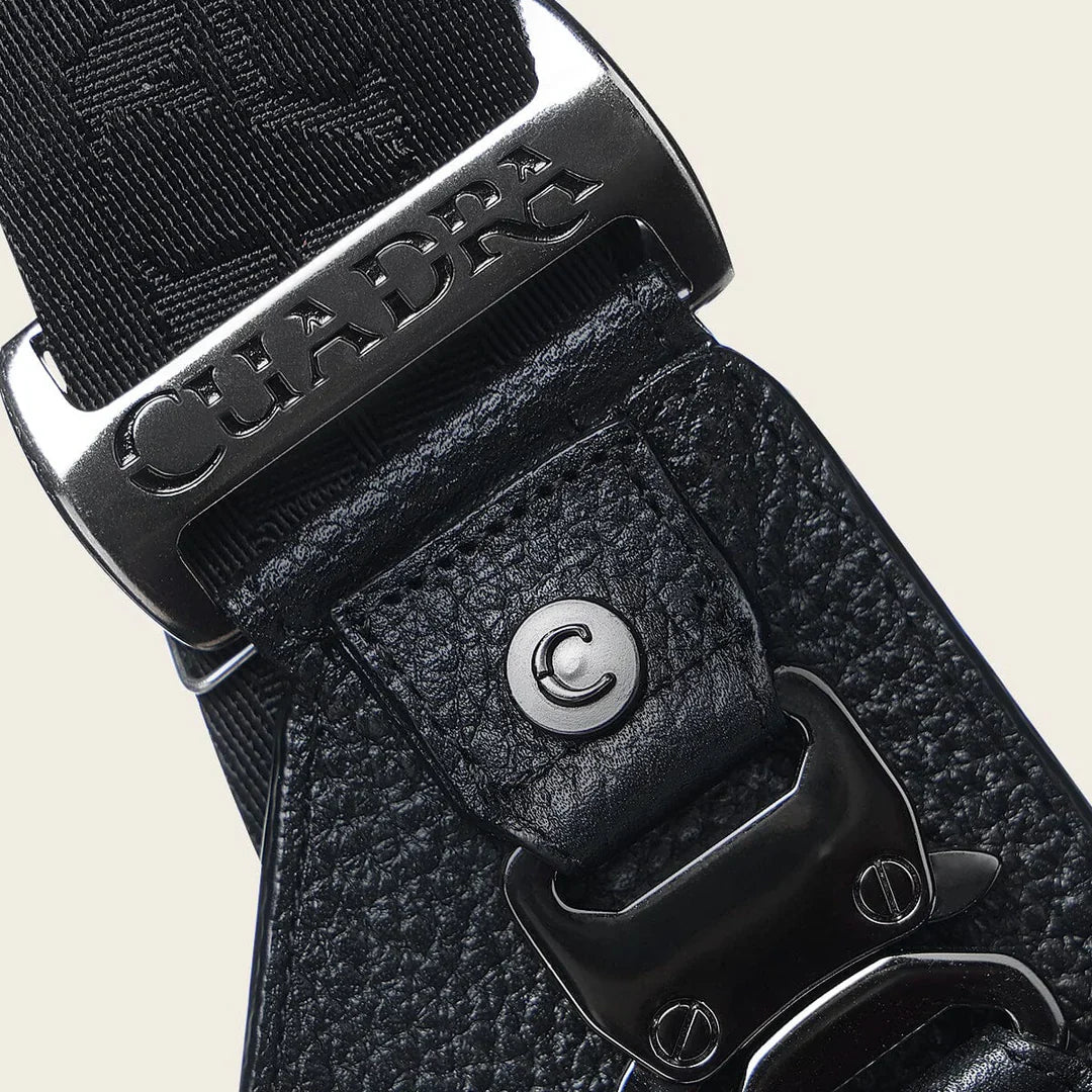 DU761 CUADRA MANTA RAY MEN'S SHOULDER BAG BLACK