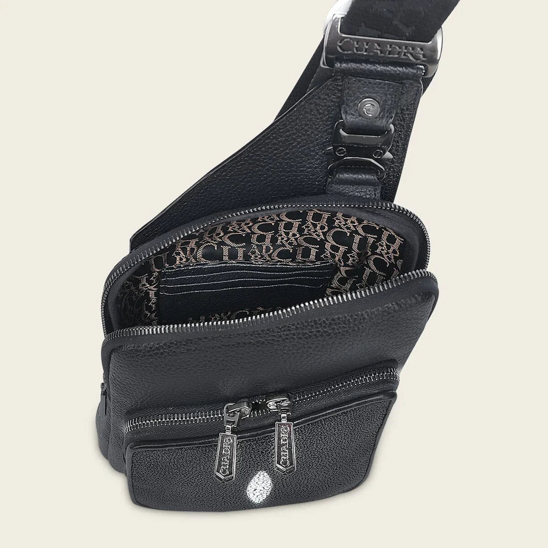 DU761 CUADRA MANTA RAY MEN'S SHOULDER BAG BLACK