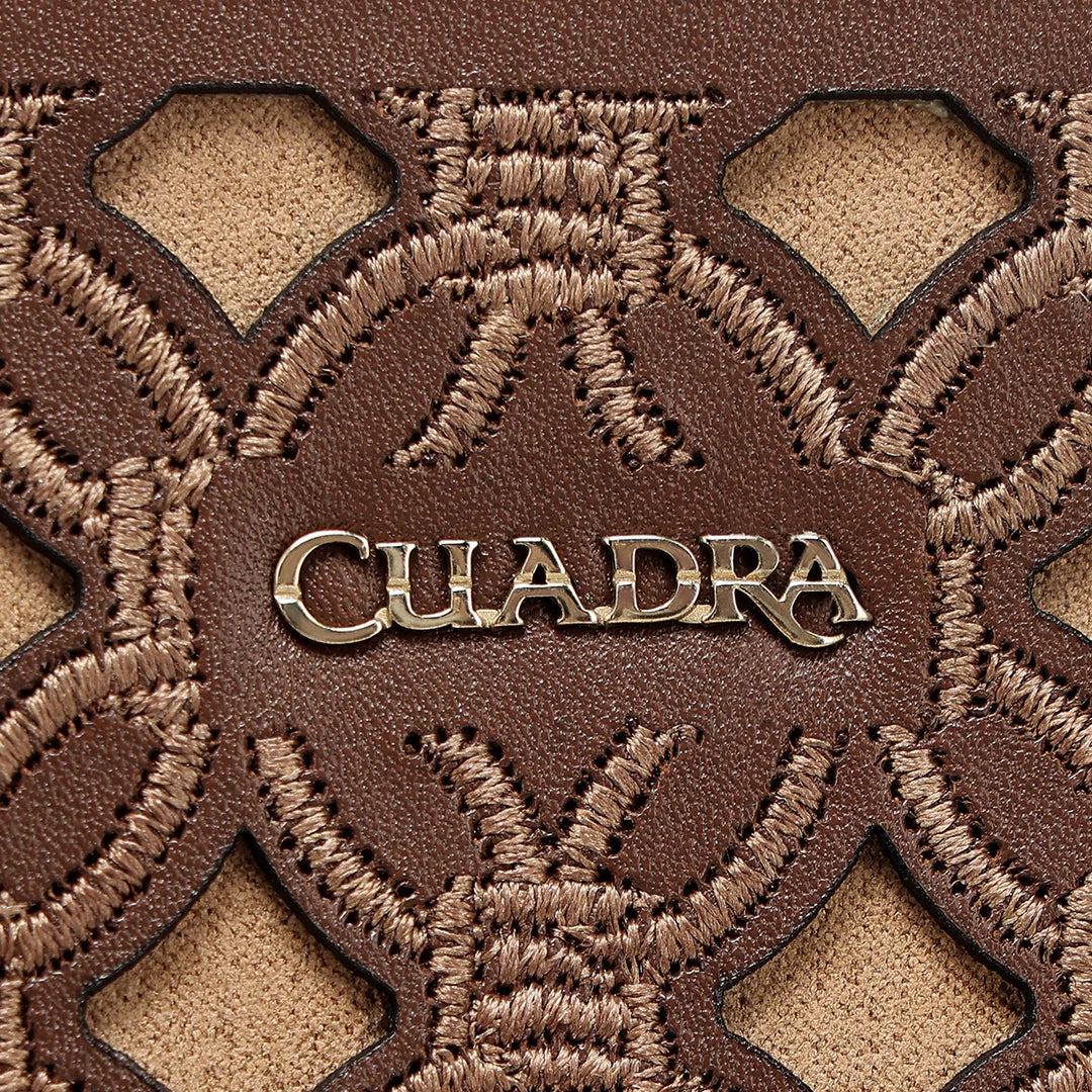 DU817 CUADRA GENUINE LEATHER CROSSBODY BAG FOR WOMEN HONEY