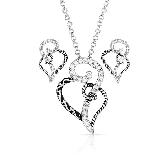 JS2234 Woven Hearts Jewelry Set