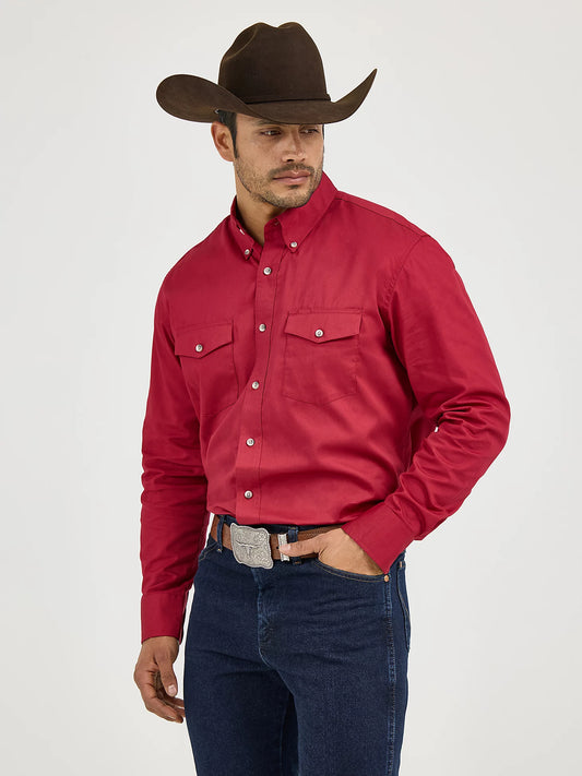 MP3522R Painted Desert Long Sleeve Button Down Lightweight Solid Twill Shirt