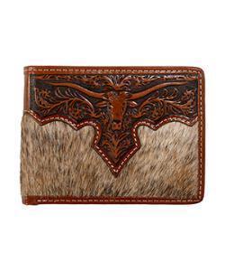 N500048302 Nocona Bifold Passcase LongHorn Brown