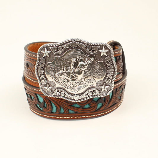 N4439033 NOCONA BOYS LEATHER BELT