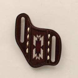 1806102 NOCONA KNIFE SHEATH SOUTHWEST BUCK LACING BROWN
