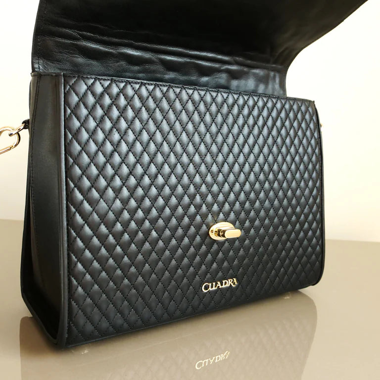 DU407 MANTA RAY SQUARE BAG BLACK