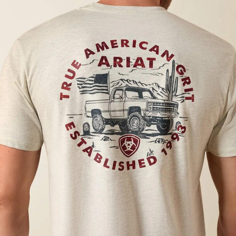 10080251 ARIAT MEN'S SS TRUCKER FREEDOM FLAG TE