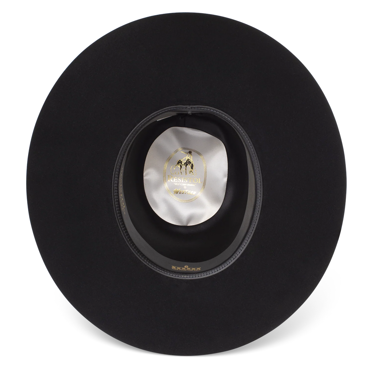 6X MIDNIGHT OPEN CROWN COWBOY HAT RESISTOL [RFMDNT-164207]