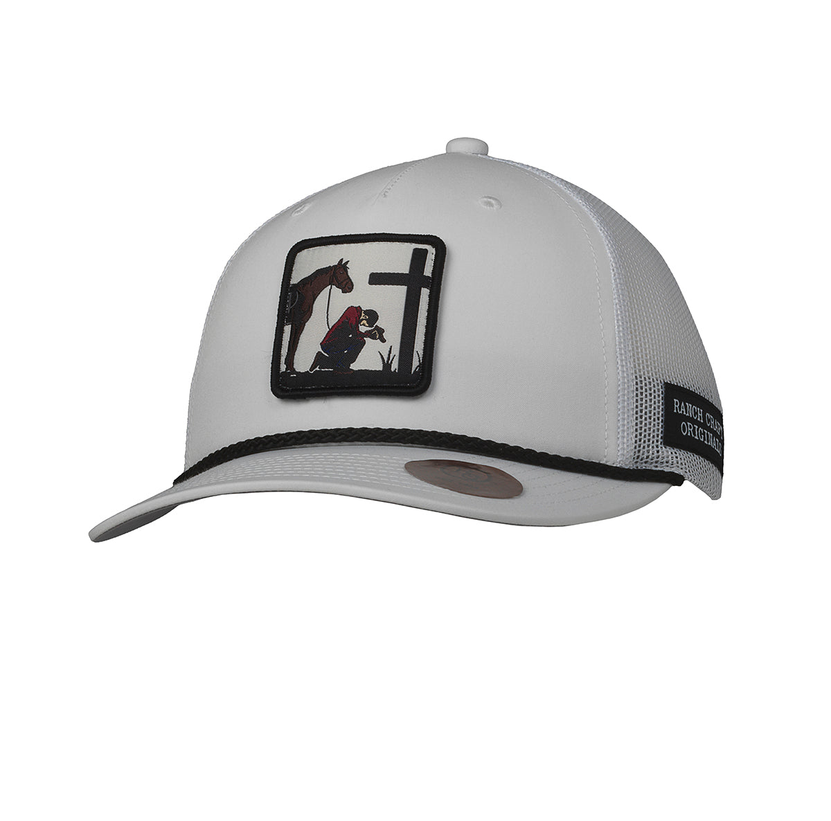 191001905 RANCH CRAFT ORIGINALS MENS CAP COWBOY PRAYER WHITE