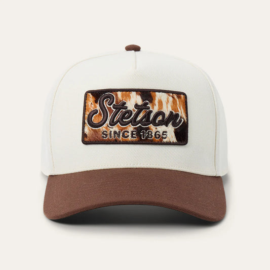 COWHIDE PATCH TRUCKER HAT STETSON (SCSCAF-0004)