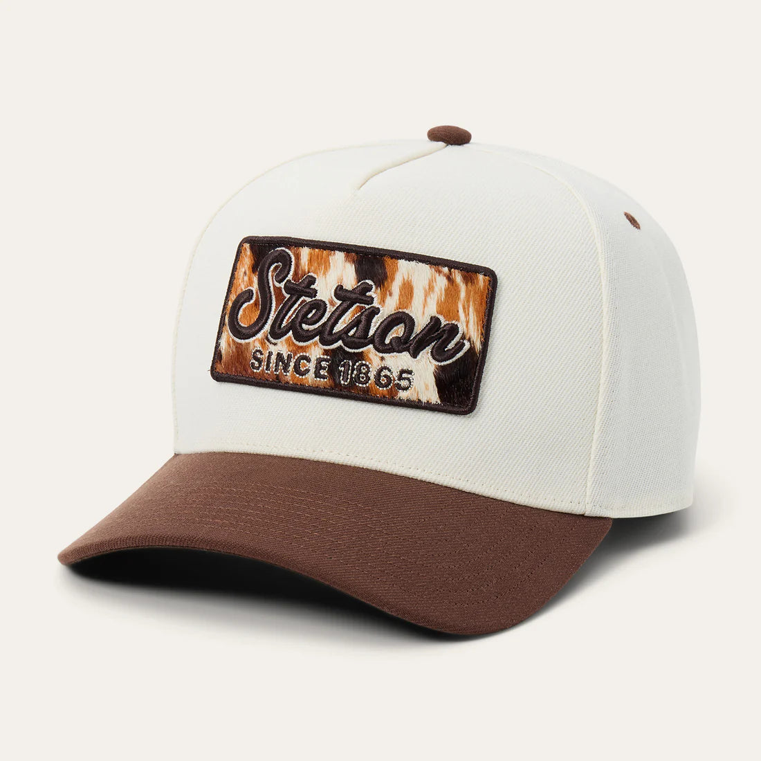 COWHIDE PATCH TRUCKER HAT STETSON (SCSCAF-0004)