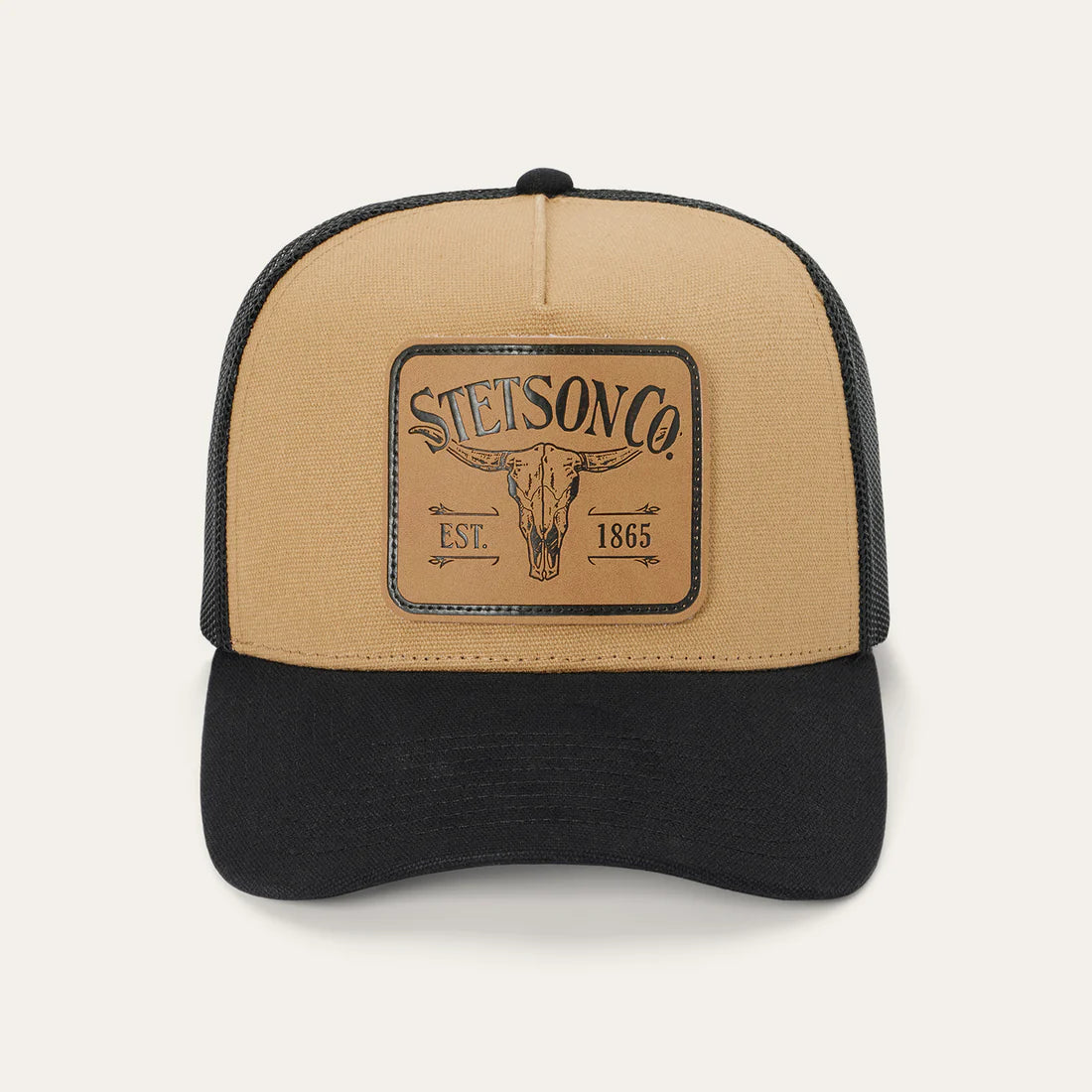 LONGHORN PATCH TRUCKER HAT STETSON (SCLLSC-0029)