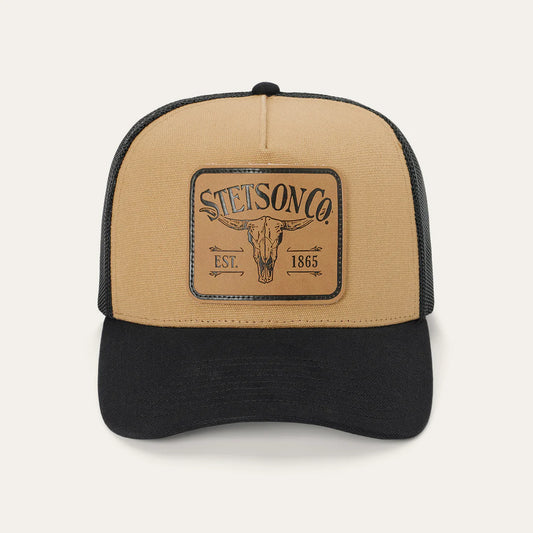 LONGHORN PATCH TRUCKER HAT STETSON (SCLLSC-0029)