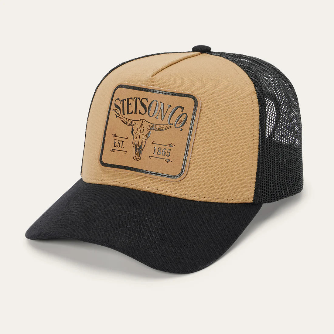 LONGHORN PATCH TRUCKER HAT STETSON (SCLLSC-0029)