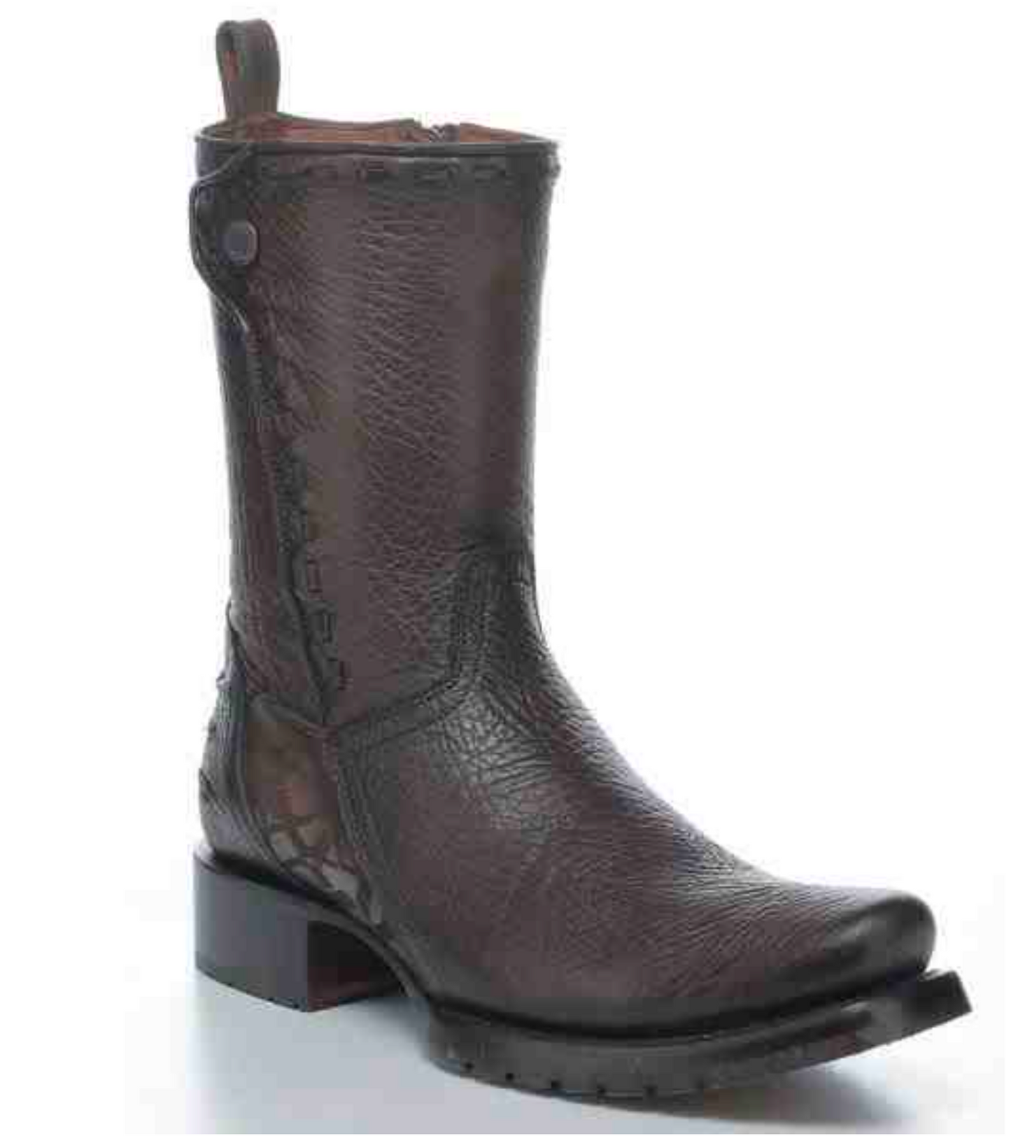 CU939 CUADRA CHOCOLATE NARROW SQUARE TOE BOOTS