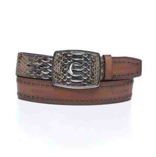 BC424 CUADRA HONEY PYTHON BELT