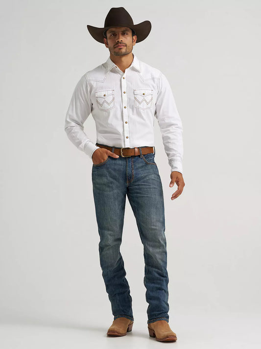 112381602 MEN'S WRANGLER RETRO SLIM FIT STRAIGHT LEG JEAN