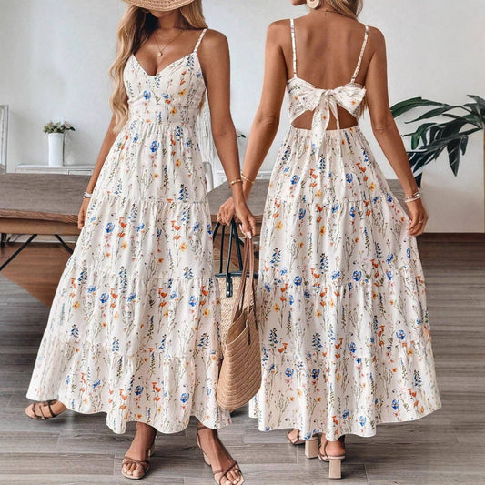 2026 Women The Resort Strappy Sleeveless Midi Dress