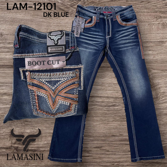 LAM12101 PANTALON-DARK BLUE