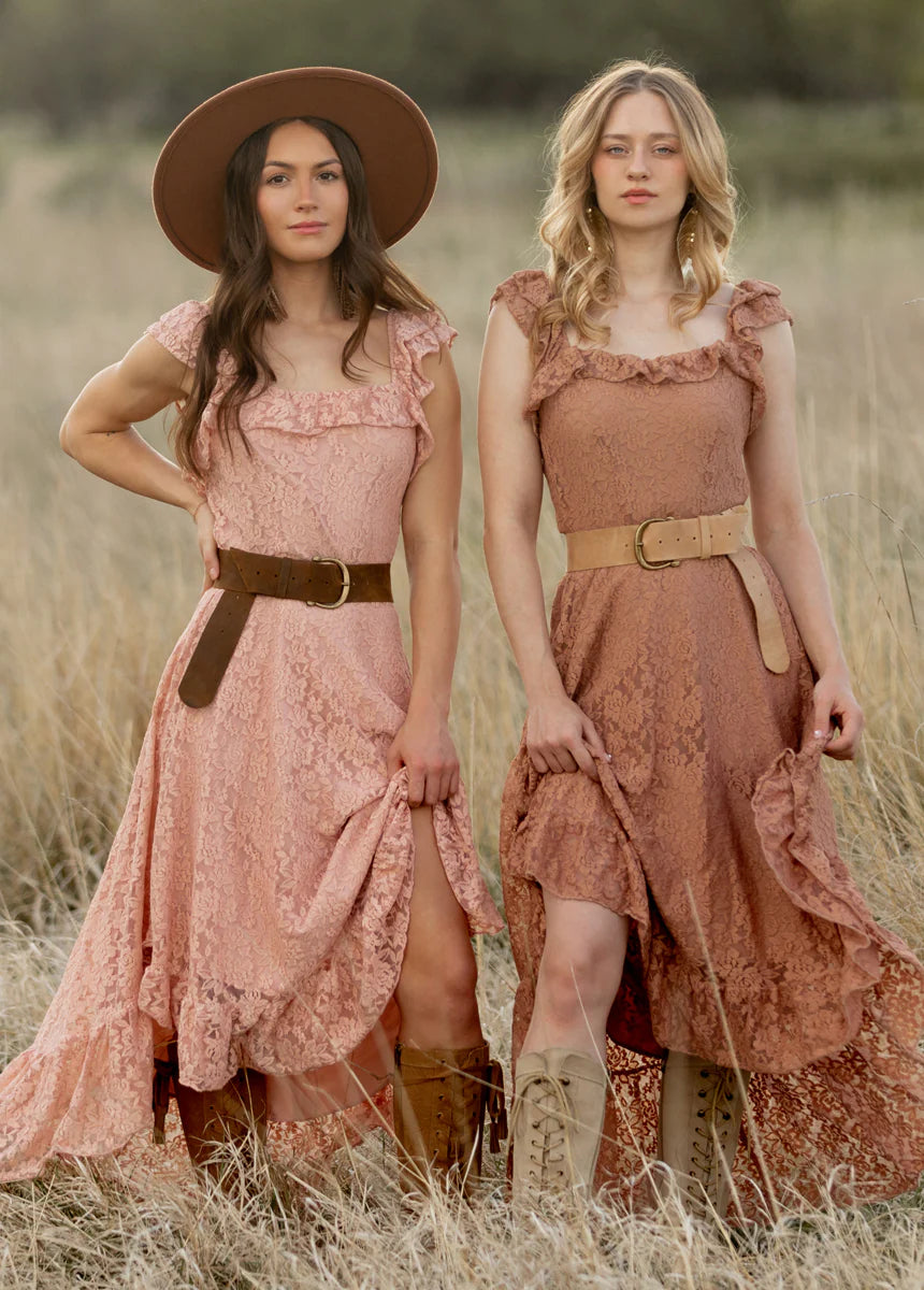 BETTE DRESS IN DUSTY PINK