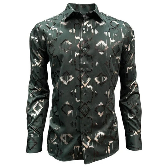 LAM4474 GREEN LONG SLEEVE SHIRT