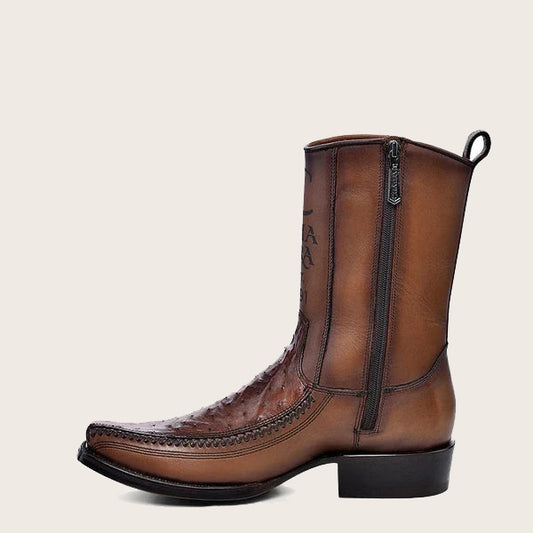 CU804 CUADRA OSTRICH-MORONI CASTANO BOOTS