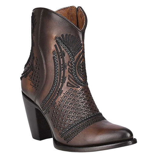 CU635 3F91RS LD EMBROIDERY BOOT-MAPLE