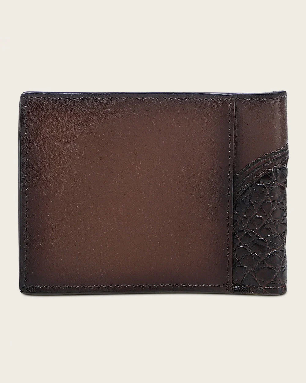 DU718 BROWN ULTRA EXOTIC ALLIGATOR WALLET CUADRA