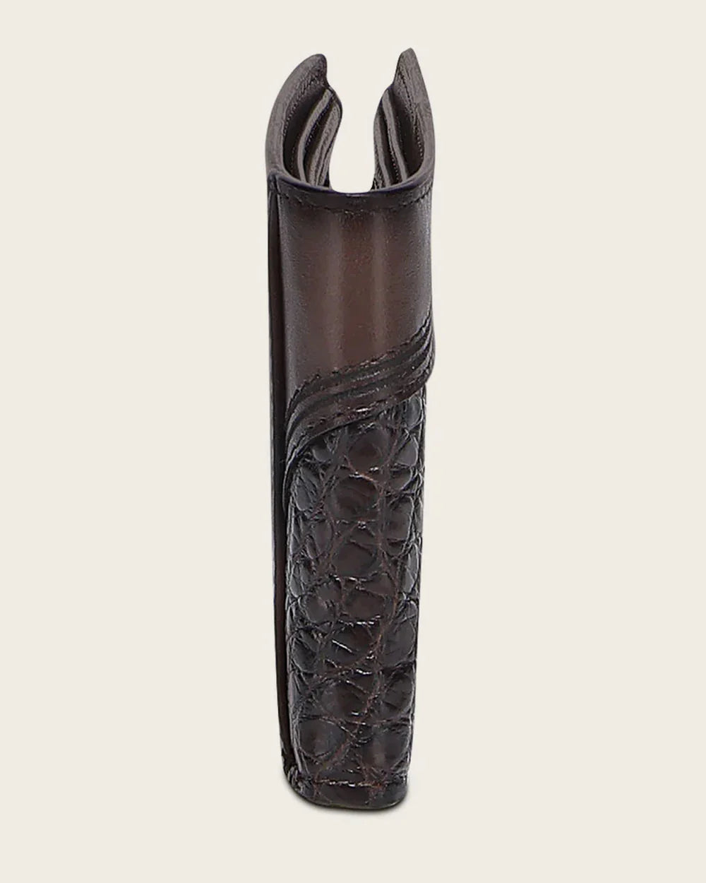 DU718 BROWN ULTRA EXOTIC ALLIGATOR WALLET CUADRA