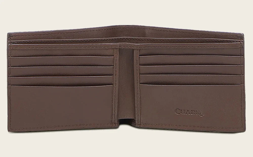 DU718 BROWN ULTRA EXOTIC ALLIGATOR WALLET CUADRA