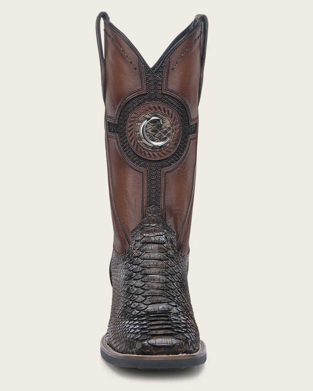 CC287 WESTERN RODEO HONEY PYTHON BOOT