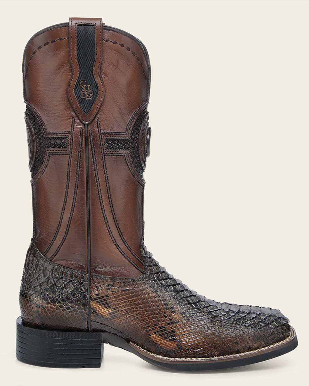 CC287 WESTERN RODEO HONEY PYTHON BOOT