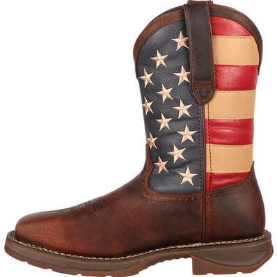 DB020 STEEL TOE FLAG-BROWN/FLAG