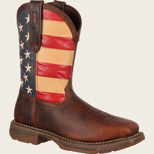 DB020 STEEL TOE FLAG-BROWN/FLAG