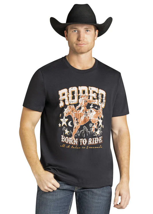 BU21T07441 BORN TO RIDE GRAPHIC TEE